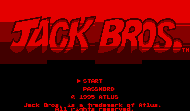 Jack Bros. Title Screen